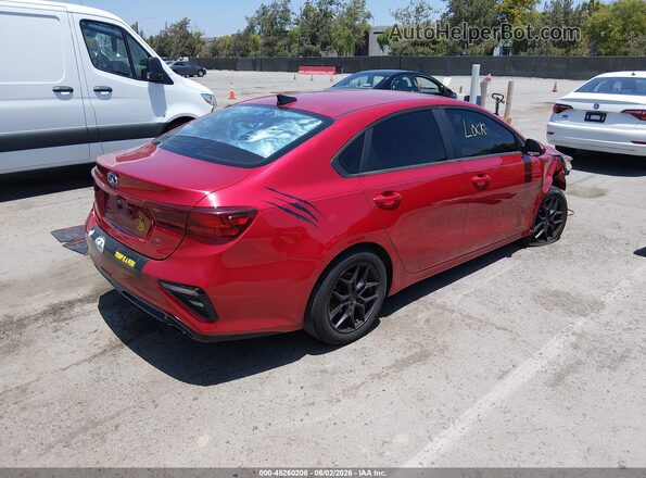 3KPF24AD4KE056241 2019 KIA FORTE Burgundy Rear right