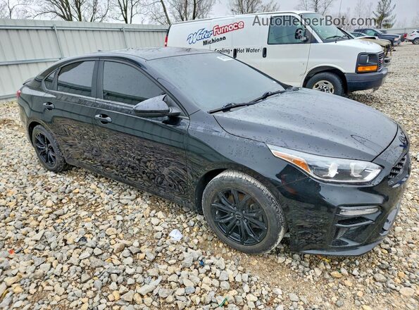 3KPF24AD4KE076327 2019 KIA FORTE Black Front right