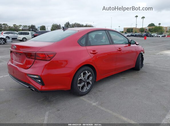 3KPF24AD4KE109312 2019 KIA FORTE Red უკანა მარჯვენა