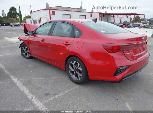 3KPF24AD4KE109312 2019 KIA FORTE Red უკანა მარცხენა
