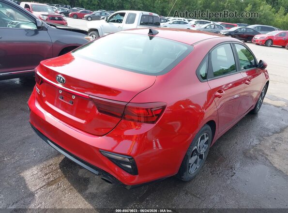 3KPF24AD4KE135960 2019 KIA FORTE Red Задня права чверть