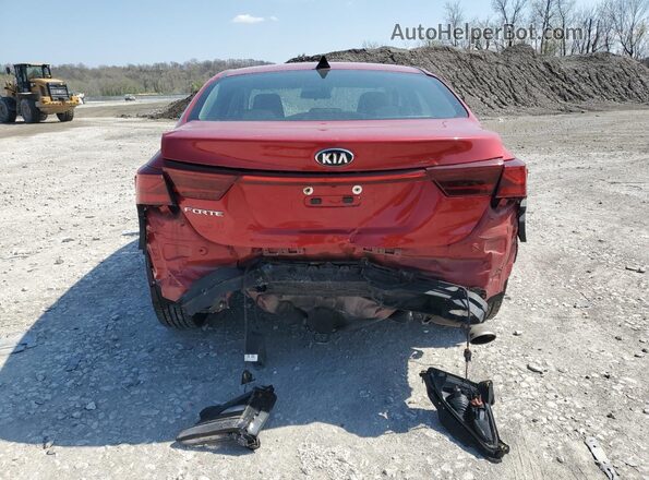 3KPF24AD4LE209413 2020 KIA FORTE Red უკანა ხედი