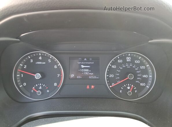 3KPF24AD4LE209413 2020 KIA FORTE Red ხელსაწყოთა პანელის ხედი