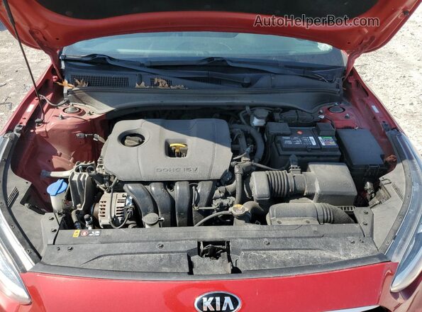 3KPF24AD4LE209413 2020 KIA FORTE Red უკანა სალონის ხედი