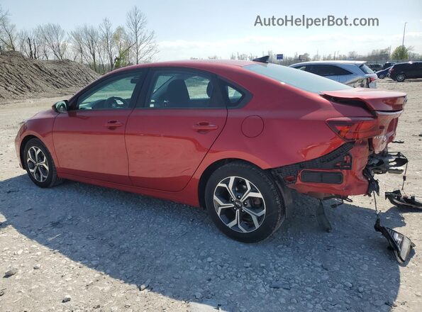 3KPF24AD4LE209413 2020 KIA FORTE Red უკანა მარცხენა