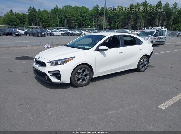 3KPF24AD4ME292276 2021 KIA FORTE White Առջևի ձախ երեք քառորդ տեսարան