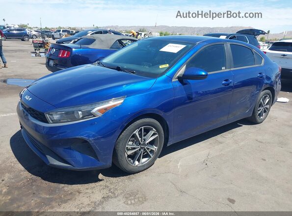 3KPF24AD4NE427161 2022 KIA FORTE Синий Передняя левая четверть