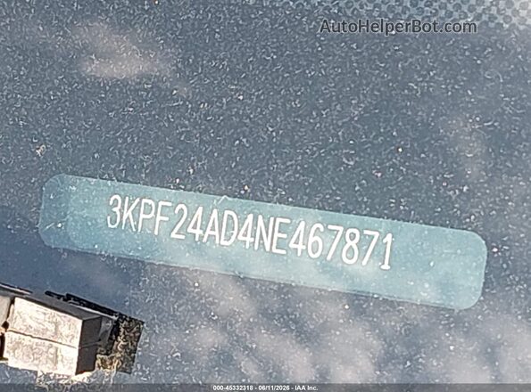 3KPF24AD4NE467871 2022 KIA FORTE Black Engine compartment view