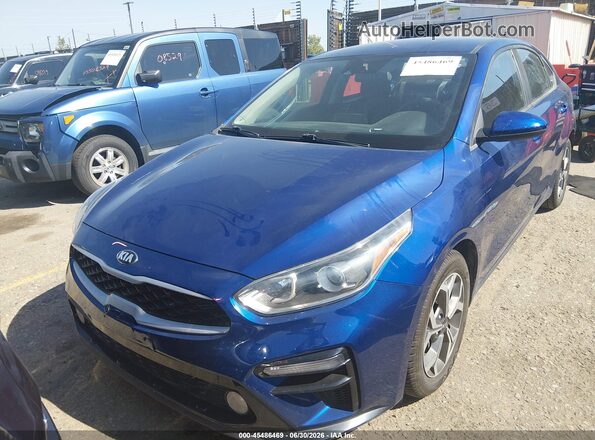 3KPF24AD5KE071329 2019 KIA FORTE Синий Вид щитка приборов