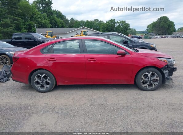 3KPF24AD5KE134462 2019 KIA FORTE Red სალონის 360-გრადუსიანი ხედი