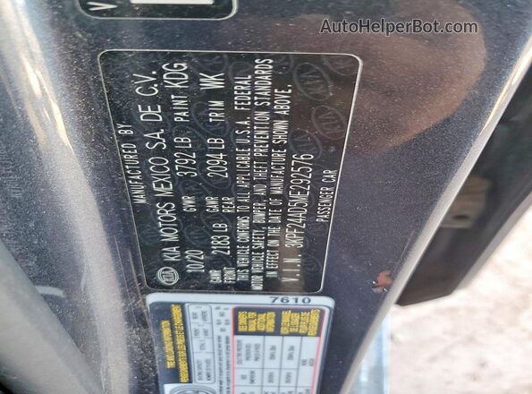 3KPF24AD5ME292576 2021 KIA FORTE Gray 