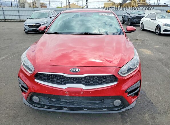 3KPF24AD5ME405815 2021 KIA FORTE Red Front view