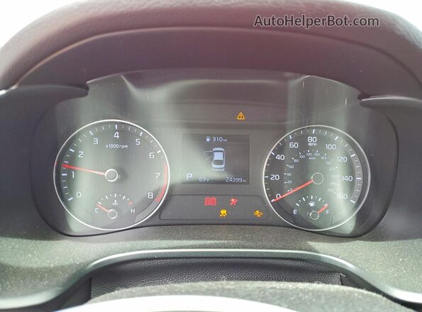 3KPF24AD5ME405815 2021 KIA FORTE Red Instrument cluster view