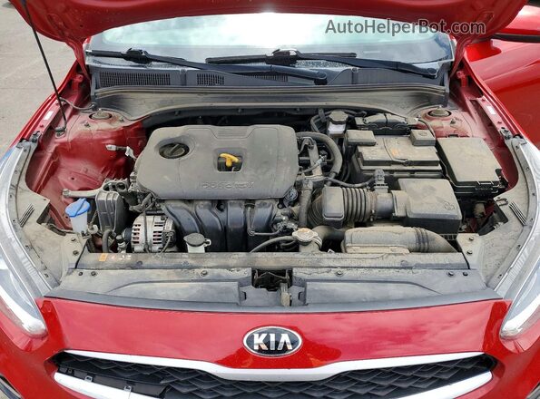 3KPF24AD5ME405815 2021 KIA FORTE Red Rear interior view