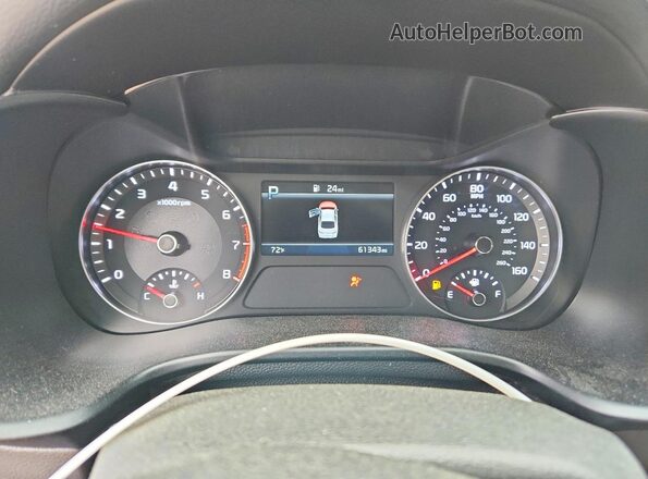 3KPF24AD5NE499745 2022 KIA FORTE Blue Widok zestawu wskaźników