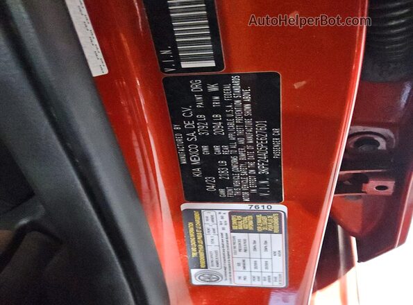 3KPF24AD5PE627601 2023 KIA FORTE Orange 