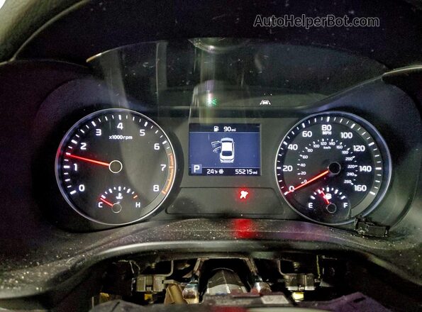 3KPF24AD6KE072764 2019 KIA FORTE Black Widok zestawu wskaźników
