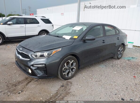 3KPF24AD6ME263734 2021 KIA FORTE Gray Առջևի ձախ երեք քառորդ տեսարան