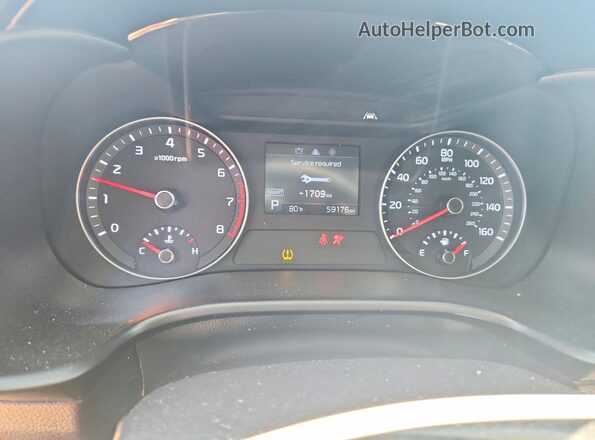 3KPF24AD6ME280498 2021 KIA FORTE Blue Instrument cluster view