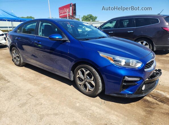 3KPF24AD6ME280498 2021 KIA FORTE Blue Front right