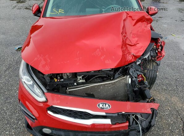 3KPF24AD6ME358956 2021 KIA FORTE Red Rear interior view