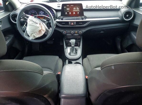 3KPF24AD6ME358956 2021 KIA FORTE Red Dashboard view