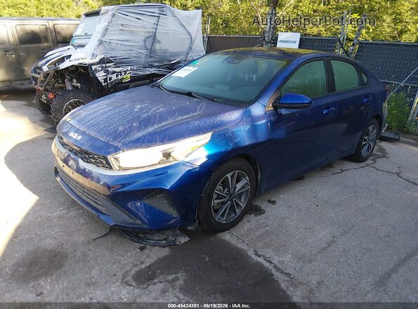 3KPF24AD6NE449243 2022 KIA FORTE Blue Передня ліва чверть