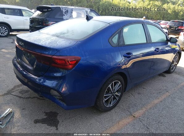 3KPF24AD6NE449243 2022 KIA FORTE Blue Задня права чверть