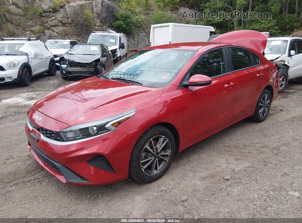 3KPF24AD6PE515289 2023 KIA FORTE Red Առջևի ձախ երեք քառորդ տեսարան
