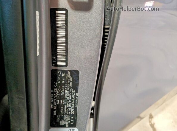 3KPF24AD6RE705337 2024 KIA FORTE Gray 