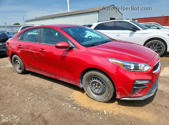 3KPF24AD7KE080680 2019 KIA FORTE Red Front right