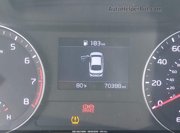 3KPF24AD7KE119784 2019 KIA FORTE Gray 