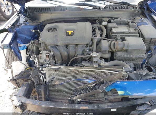 3KPF24AD7KE124676 2019 KIA FORTE Blue Widok z tyłu