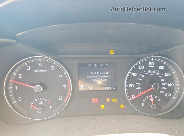 3KPF24AD7LE146789 2020 KIA FORTE Black Вид щитка приладів