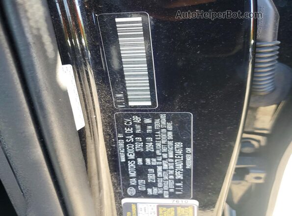 3KPF24AD7LE146789 2020 KIA FORTE Black Вид підкапотного простору