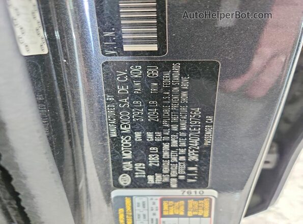3KPF24AD7LE197564 2020 KIA FORTE Gray 