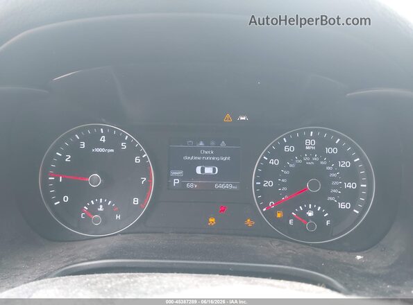 3KPF24AD7LE249145 2020 KIA FORTE Silver Widok tylnych siedzeń