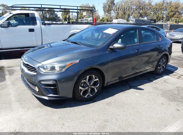 3KPF24AD7LE258959 2020 KIA FORTE Blue Առջևի ձախ երեք քառորդ տեսարան