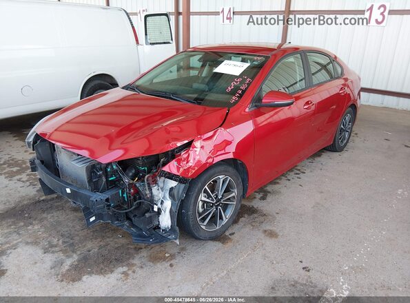 3KPF24AD7PE598005 2023 KIA FORTE Red Առջևի ձախ երեք քառորդ տեսարան