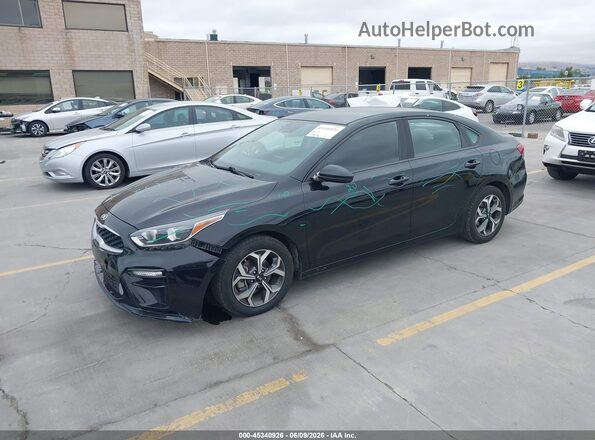 3KPF24AD8KE039491 2019 KIA FORTE Черный Передняя левая четверть