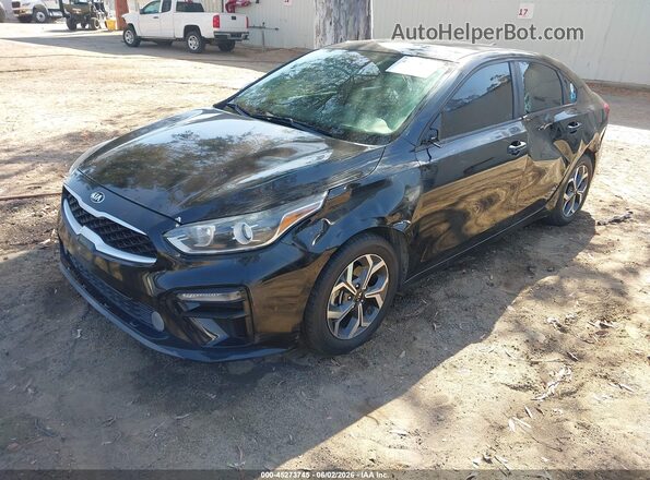 3KPF24AD8KE077805 2019 KIA FORTE Black Передня ліва чверть