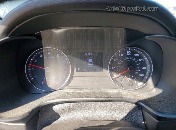 3KPF24AD8KE131104 2019 KIA FORTE Gray Вид щитка приладів