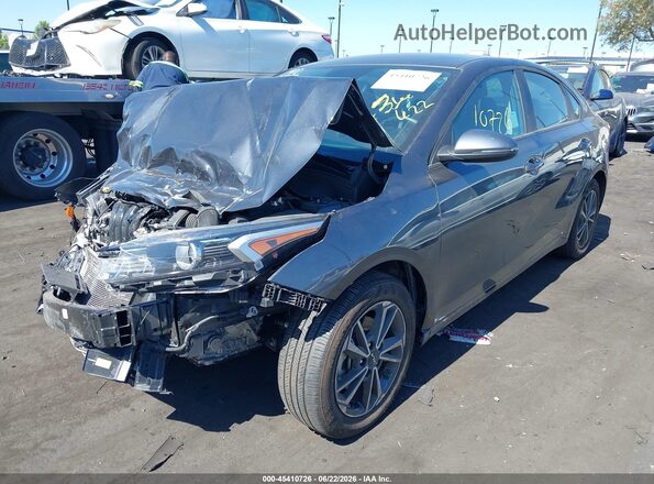 3KPF24AD8PE608749 2023 KIA FORTE Gray წინა მარცხენა ხედი სამი მეოთხედიდან