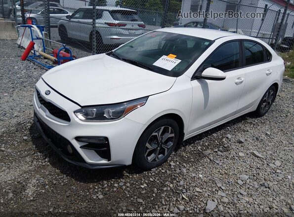 3KPF24AD9LE164789 2020 KIA FORTE Белый Передняя левая четверть