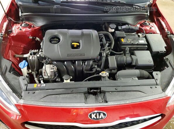 3KPF24AD9LE260941 2020 KIA FORTE Красный Вид задней части салона