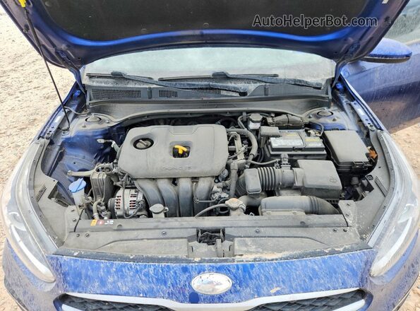 3KPF24AD9ME370194 2021 KIA FORTE Blue Vista interior trasera