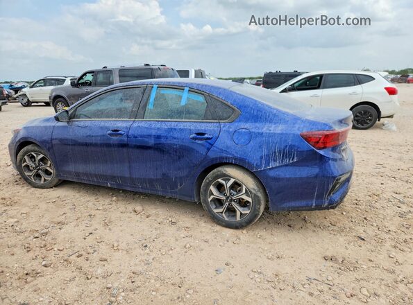 3KPF24AD9ME370194 2021 KIA FORTE Blue Trasero izquierdo