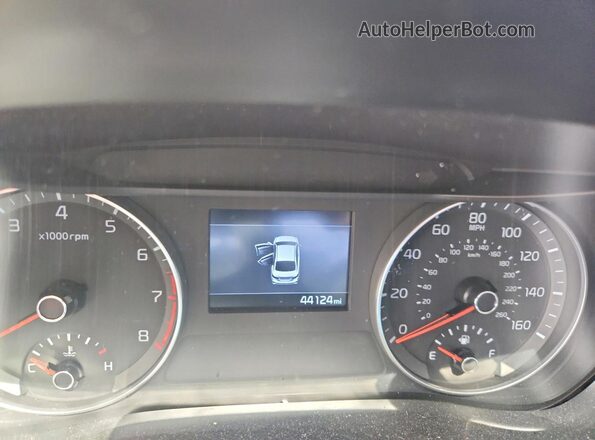 3KPF24AD9ME370194 2021 KIA FORTE Blue Vista del cuadro de instrumentos