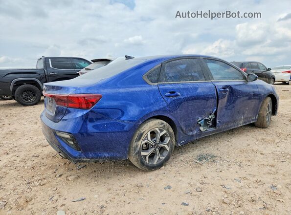 3KPF24AD9ME370194 2021 KIA FORTE Blue Trasero derecho