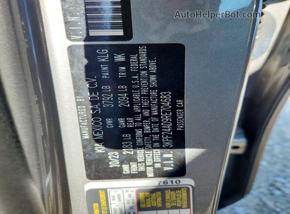 3KPF24AD9RE704683 2024 KIA FORTE Silver Вид підкапотного простору